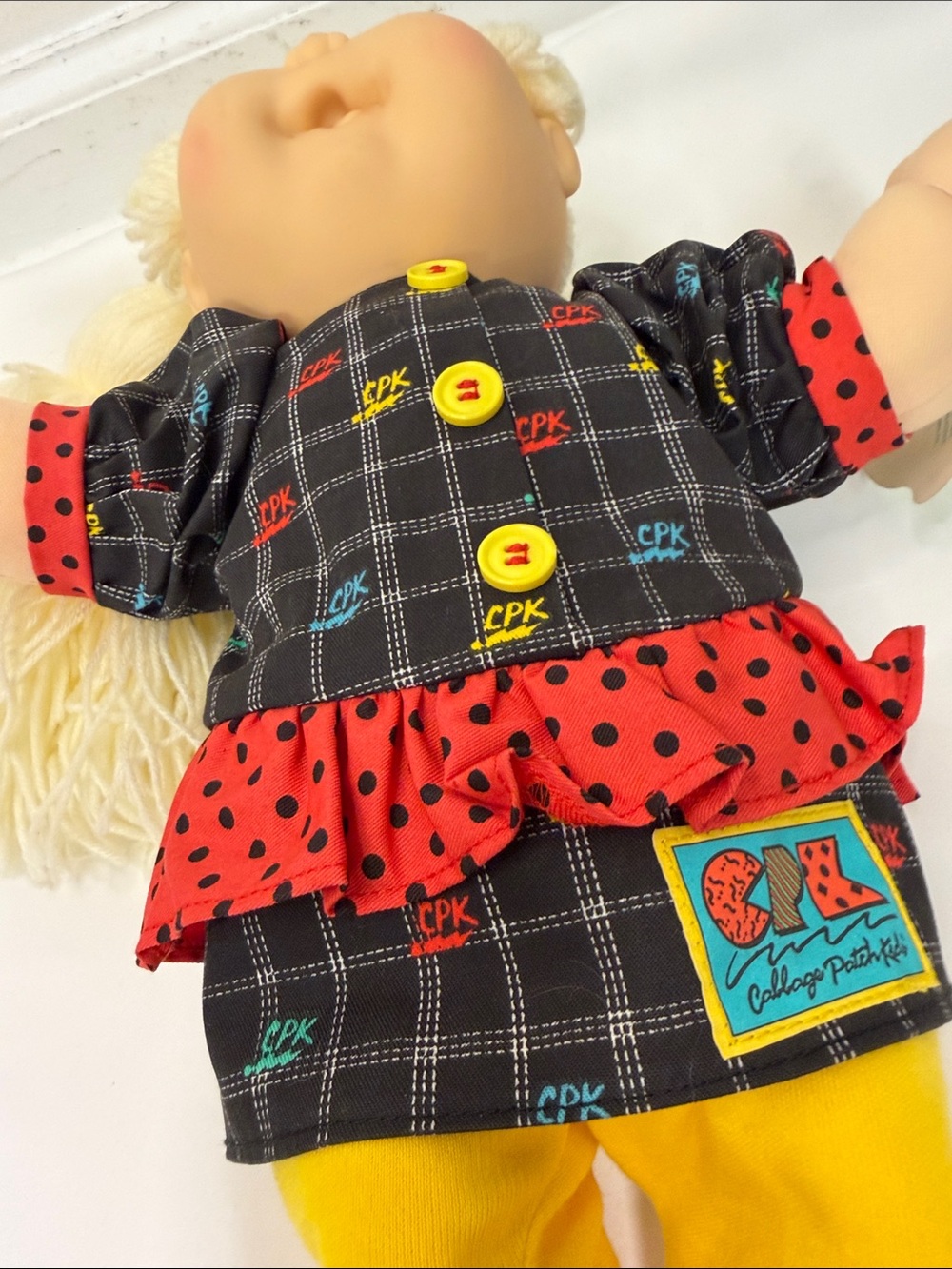 VGT 1990 HASBRO CABBAGE PATCH KID CPK DESIGNER LINE POSEABLE COLECO TRANSITIONAL - Picture 7 of 7